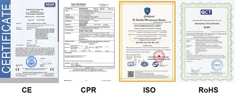 Certificates(CE,ISO,ROHS,CPR)